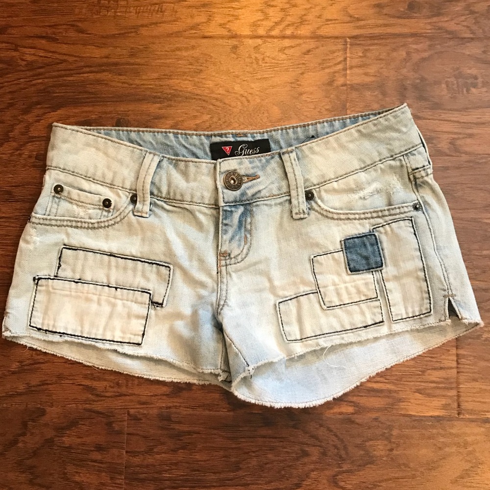 Guess distressed cutoff denim shorts